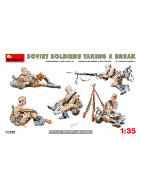 Maquette de soldats soviétiques en pause MiniArt