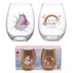 Set 2 Vasos cristal Unicornio Kawaii