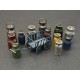 Kit de modélisme bidons de lait et charrette 1/35