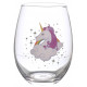 Set 2 glass crystal Unicorn Kawaii