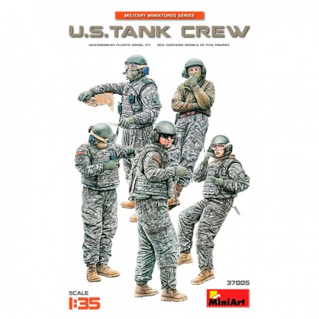Kit de figuras Tripulação de Tanque EUA 1/35 MiniArt