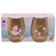 Set 2 Vasos cristal Unicornio Kawaii