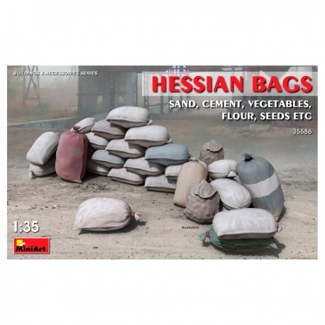 Modèles de sacs en toile de jute pour dioramas à l'échelle 1/35