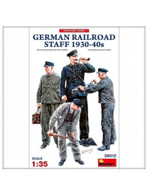 Figuras modelo personal ferroviario alemán 1930-40s MiniArt