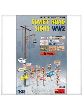 Kit de modèles de panneaux routiers soviétiques WW2 1/35