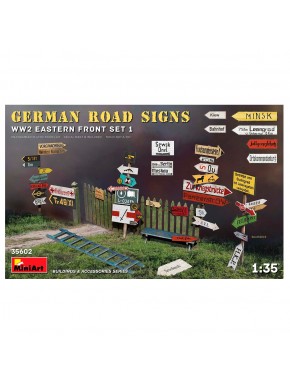 Kit panneaux routiers allemands WW2 1/35 MiniArt