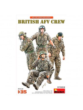 Kit figurines équipage AFV britannique échelle 1/35