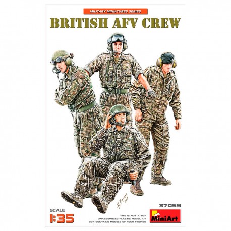 Kit figuras tripulación británica AFV escala 1/35