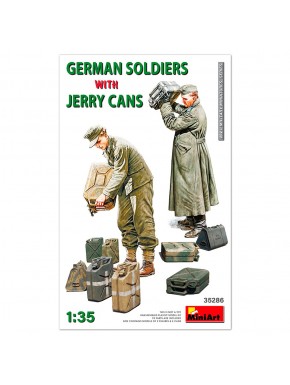 Set MiniArt soldats allemands avec bidons à l'échelle 1/35