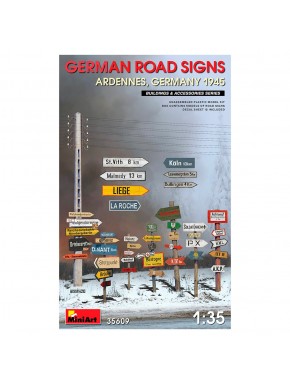 Kit panneaux routiers allemands 1/35 avec décalcomanies