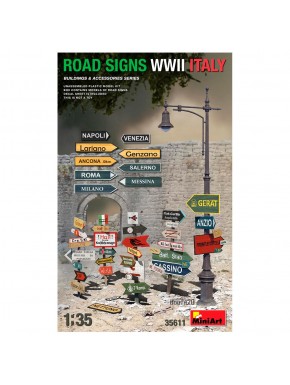 Kit panneaux routiers Italie WWII MiniArt 1/35