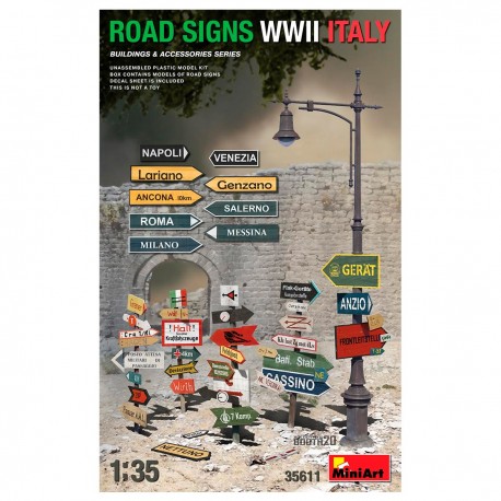 Kit señales de carretera Italia WWII MiniArt 1/35