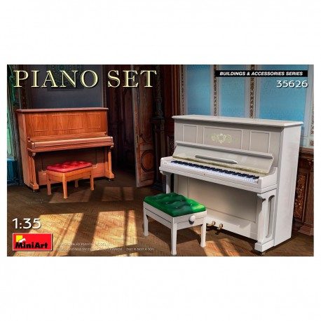 MiniArt maquettes de pianos 1/35, deux modèles inclus