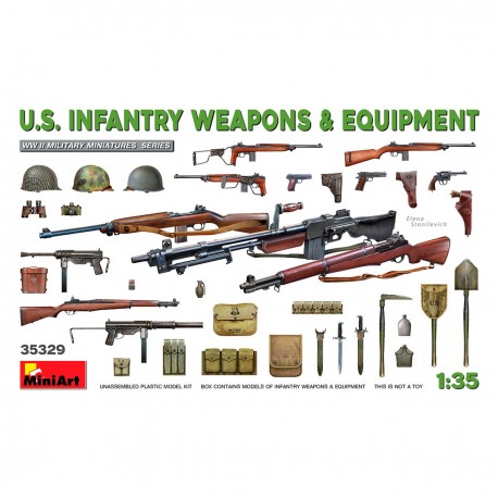 Kit de armas y equipo infantería de EE.UU. en 1/35