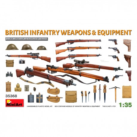 Kit plastique Armes & Équipement Infanterie Britannique 1/35