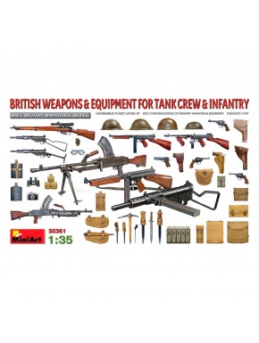 Kit d'armes et d'équipements britanniques 1/35 MiniArt