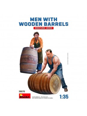 Figurines MiniArt 1:35 hommes avec barils