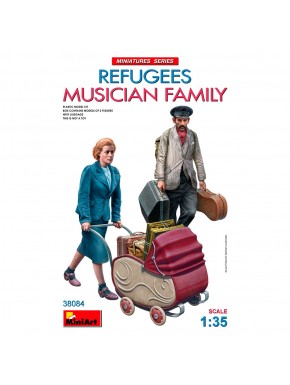 Kit de figurines réfugiés musiciens MiniArt échelle 1:35