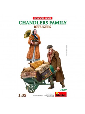 Figurines de réfugiés à l'échelle 1/35 avec bagages par MiniArt