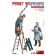 Kit de maquettes à l'échelle d'ouvriers de la peinture