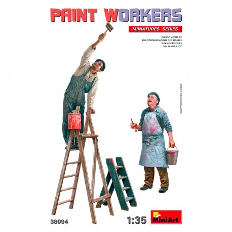 Kit de maquettes à l'échelle d'ouvriers de la peinture