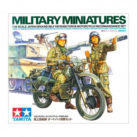 Kit modèle JGSDF avec moto et figurines Tamiya
