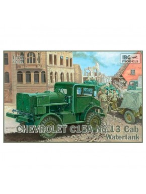 Maquette du Chevrolet C15A No.13 Cab Watertank 1/72 en vert