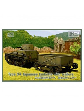 Kit modèle de Tankette Japonaise Type 94 avec remorques