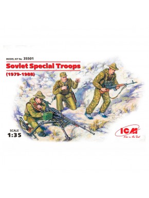 Set de figuras de tropas especiales soviéticas de ICM a escala 1/35.