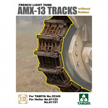 Pistas AMX-13 sem borracha para tanque francês