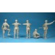 Ensemble de figurines équipage char japonais à l'échelle 1/35