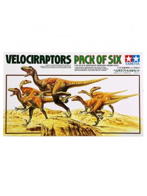 Kit de six Vélociraptors Tamiya à l'échelle 1/35