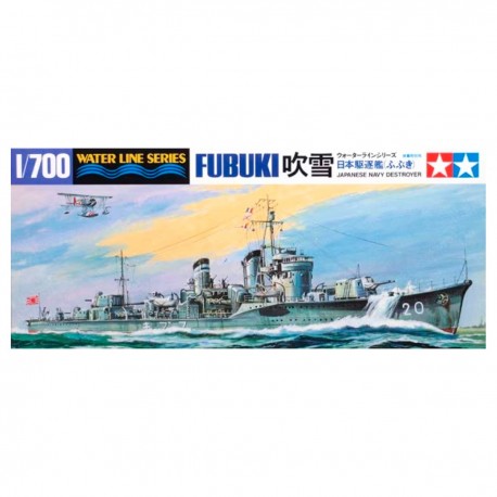 Maquette du destroyer Fubuki à l’échelle 1/700