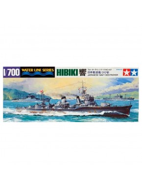 Kit de montagem do destruidor Hibiki pintado em escala 1/700