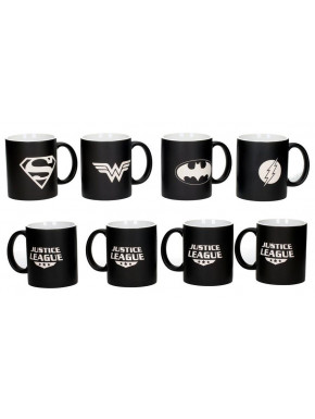 Set di 4 tazze di DC Comics Deluxe