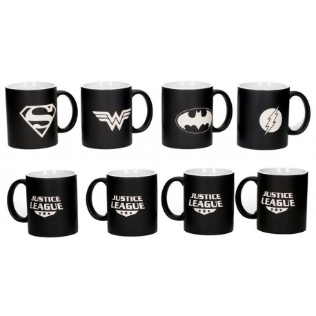 Set di 4 tazze di DC Comics Deluxe