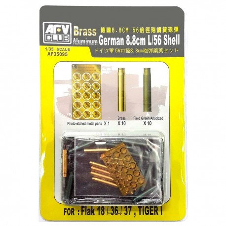 Set d'obus 8.8cm L/56 pour Tiger I par AFV Club
