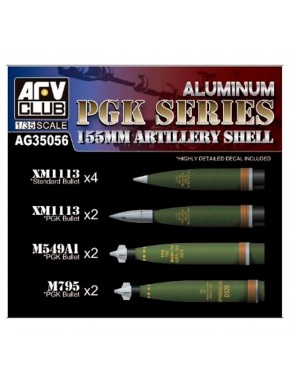 Obus 155 mm PGK 1/35 en aluminium
