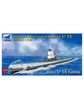 Modèle de sous-marin allemand U-IX Bronco Models