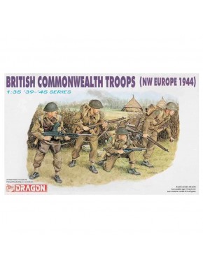 Maquete Dragon 1/35 Tropas da Commonwealth Britânica