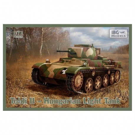 Maquette échelle char léger hongrois Toldi II 1/72