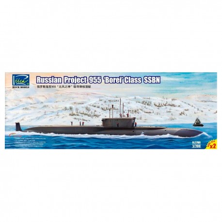 Modelo a escala submarino Borei 955 Riich Models