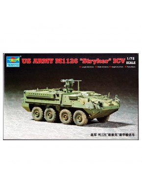 Maquete escala 1/72 Exército dos EUA M1126 Stryker ICV Trumpeter