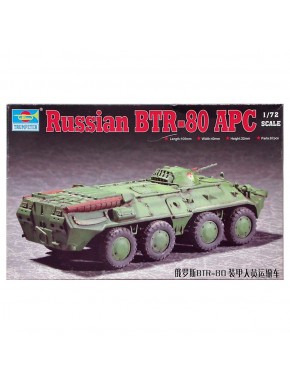 Maquete BTR-80 APC russo escala 1/72 da Trumpeter