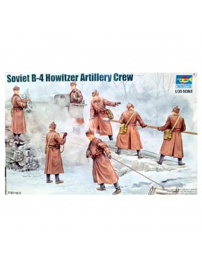 Conjunto de figuras Soviet B-4 Artillery Crew 1/35 Trumpeter