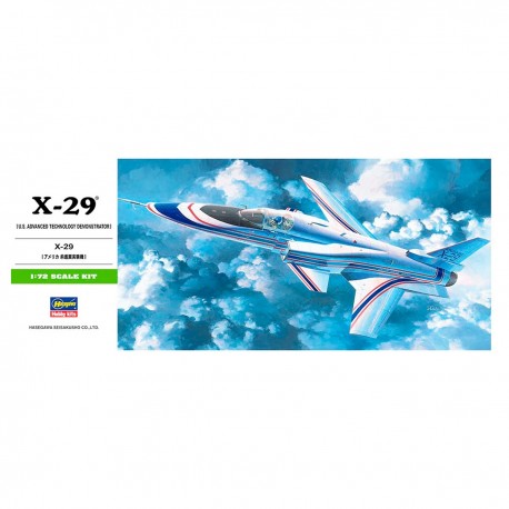 Maquete 1/72 X-29 Hasegawa em voo