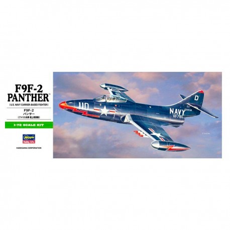 Kit de modelo F9F-2 Panther em escala 1/72