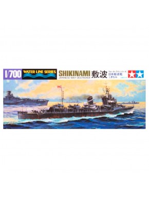 Maquete 1/700 Destroyer Shikinami Tamiya montada