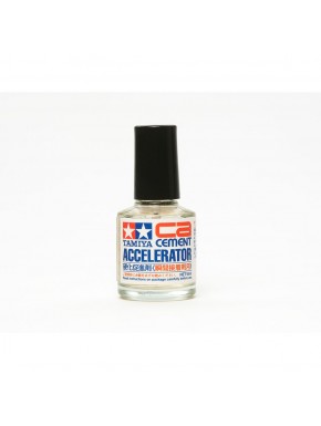 Acelerador de Cimento CA Tamiya 10 ml com aplicador.