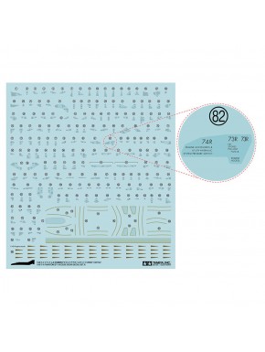 Ensemble de décalcomanies Tamiya pour F-4 Phantom II échelle 1/48